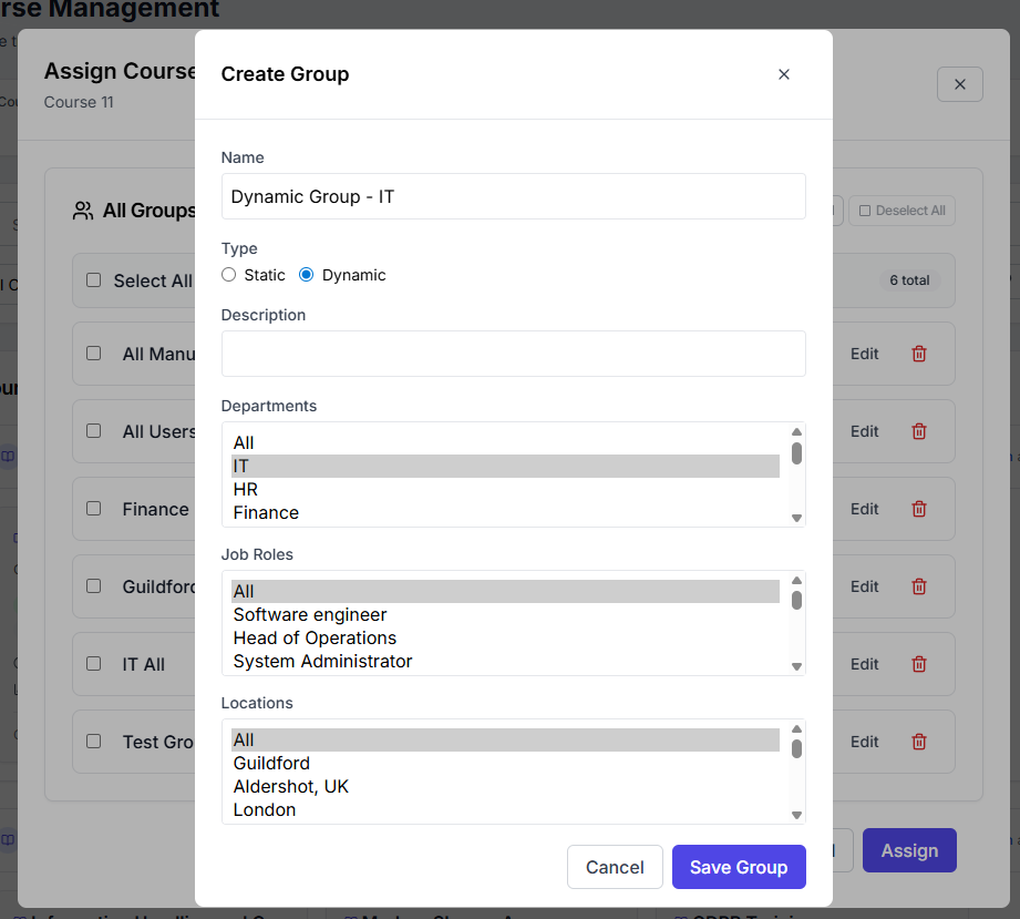 Create Dynamic Group