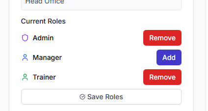 Add or remove roles