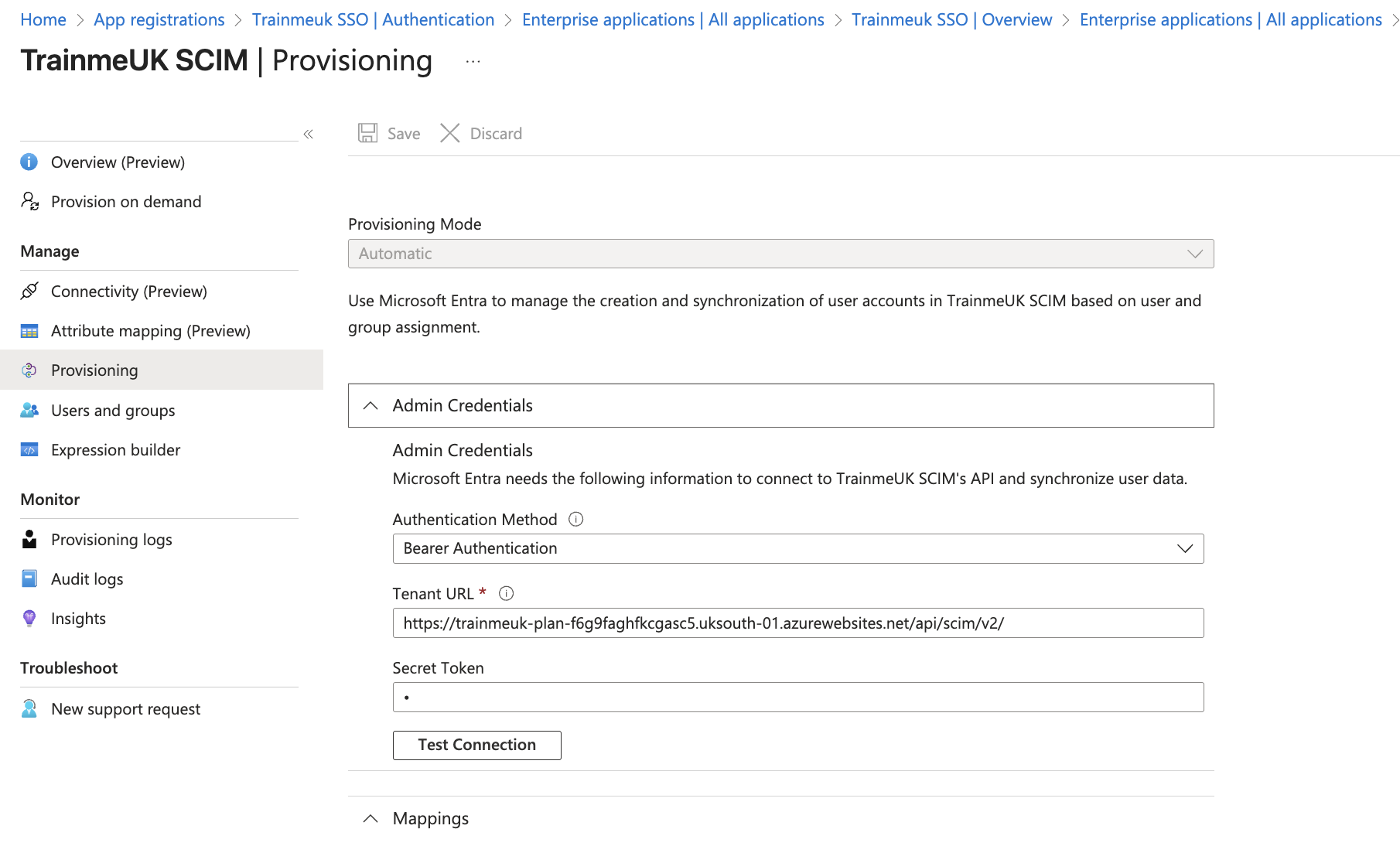 Configure SCIM provisioning in Microsoft Entra ID