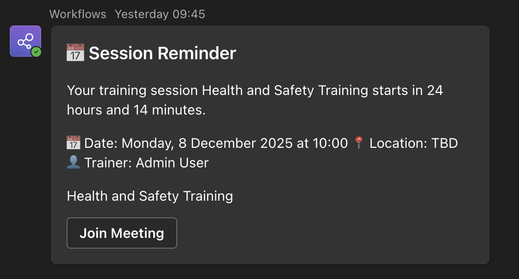 Teams Notifications - Microsoft Teams integration